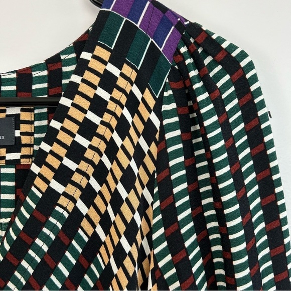 Anthropologie Maeve Gianna Long Sleeve Tunic Mixed Print Multicolor Dress Size 2 - Picture 8 of 14